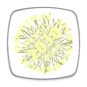 2030 - Square fridge magnet - white - Front