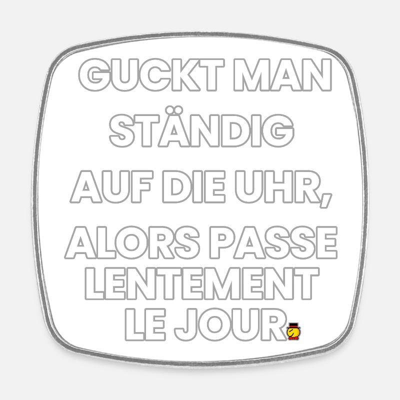 Germano-Français-Rime 2 (Ver. A) - Magnet carré - blanc