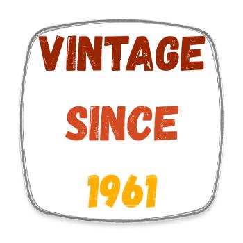 Anniversaire 1961 - Millésime depuis 1961 - Magnet carré - blanc - Devant