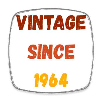 Anniversaire 1964 - Millésime depuis 1964 - Magnet carré - blanc - Devant