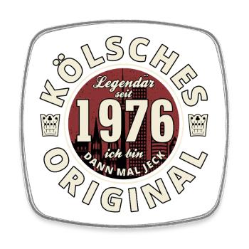 50th Birthday 2026 Cologne Original Born 1976 - Square fridge magnet - white - Front
