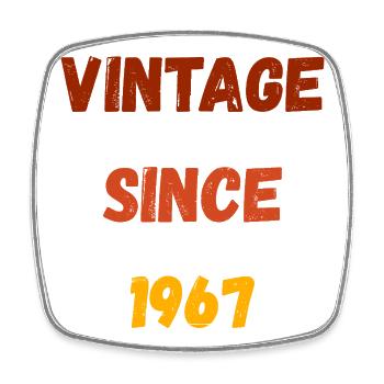 Geburtstag 1967 - Millésime depuis 1967 - Magnet carré - blanc - Devant