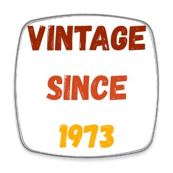 Anniversaire 1973 - Millésime depuis 1973 - Magnet carré - blanc - Devant