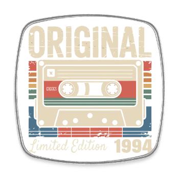 32ème anniversaire - Cadeau Vintage 1994 - Magnet carré - blanc - Devant