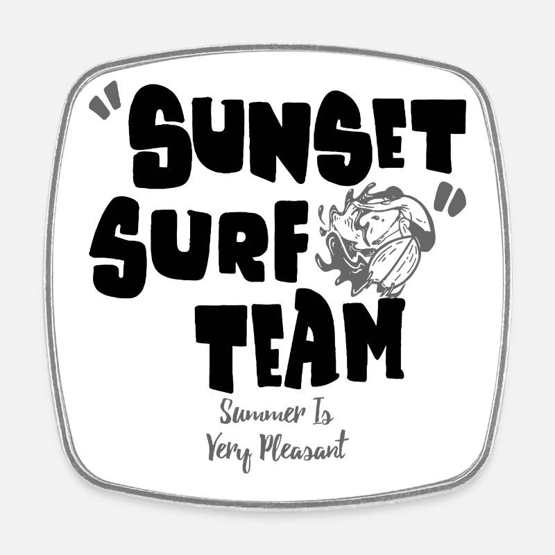 Summer in Very Pleasant - Square fridge magnet - white