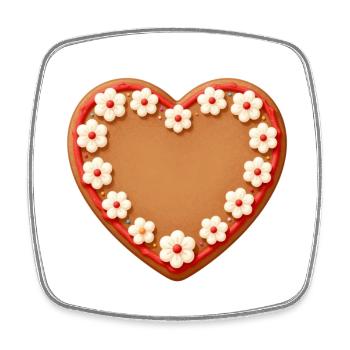 Mother's Day Gift Mother's Day Gift Idea - Square fridge magnet - white - Front