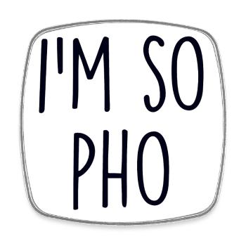 Pho Soup - Square fridge magnet - white - Front