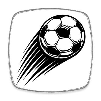 Soccer Ball Icon - Square fridge magnet - white - Front