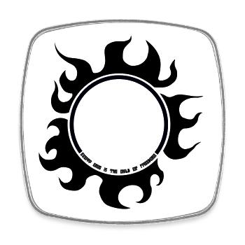 Sun_of_Freedom - Square fridge magnet - white - Front