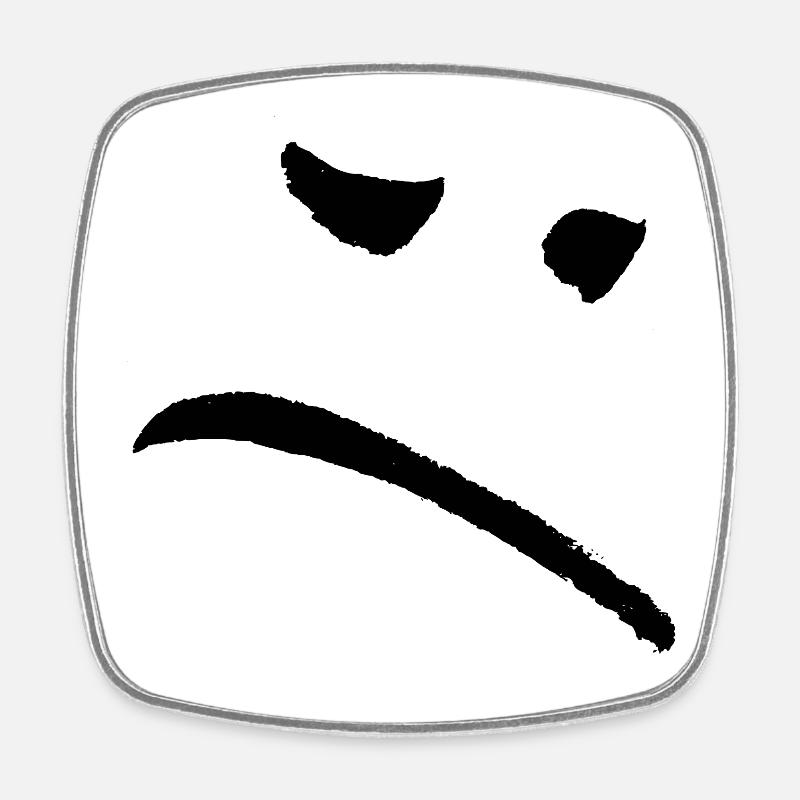 Sady Sad - Square fridge magnet - white