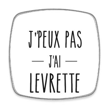 J'peu pas - Magnet carré - blanc - Devant