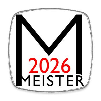 Meister 2026 Meisterschaft - Viereckiger Kühlschrankmagnet - Weiß - Vorne