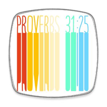 Chapter 31 Bible Proverb Jesus Christ Bible Verse - Square fridge magnet - white - Front