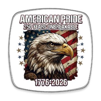  250 Years America Anniversary American Pride - Square fridge magnet - white - Front