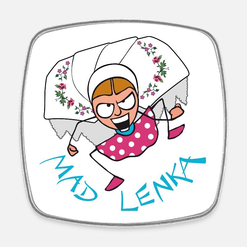 MADLENKA - DS - Viereckiger Kühlschrankmagnet - Weiß