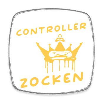 Il me tend la manette que le roi veut jouer - Magnet carré - blanc - Devant