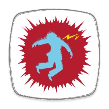 COUP DE FOUDRE - geek & scifi - Magnet carré - blanc - Devant
