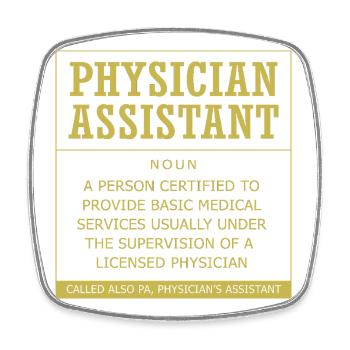 MFA PA Arzthelferin Pflege Physician Assistant - Viereckiger Kühlschrankmagnet - Weiß - Vorne
