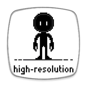 Pixel Art Hochauflösende lustige Ironie-Design - Viereckiger Kühlschrankmagnet - Weiß - Vorne