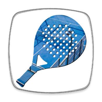 PADEL Racket Shirt, Hoodie, Tasche, Socken - Viereckiger Kühlschrankmagnet - Weiß - Vorne