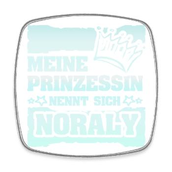 Geschenk für Noraly - Viereckiger Kühlschrankmagnet - Weiß - Vorne