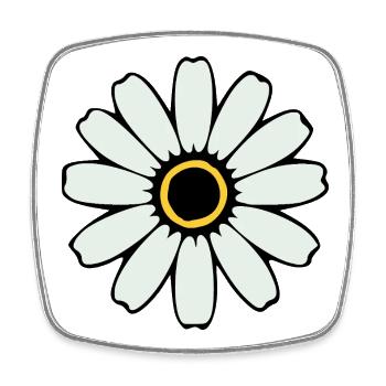 Cadeau pour la fête des mères : Idée de cadeau pour la fête des mères - Magnet carré - blanc - Devant