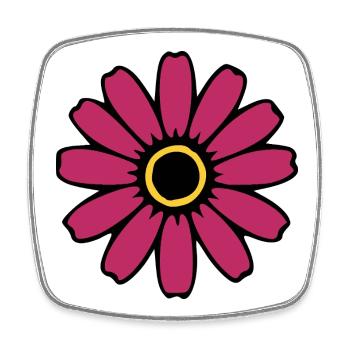 Cadeau pour la fête des mères : Idée de cadeau pour la fête des mères - Magnet carré - blanc - Devant