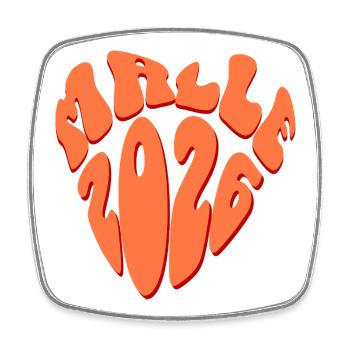 Malle 2026 - Square fridge magnet - white - Front