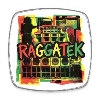 Système de son Raggatek Session - Magnet carré - blanc - Devant