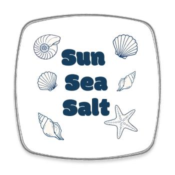 Sun Sea Salt Beach Ocean Coastal Summer Design - Magnet carré - blanc - Devant