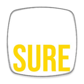 FOR SURE — Humour Viral - Magnet carré - blanc - Devant