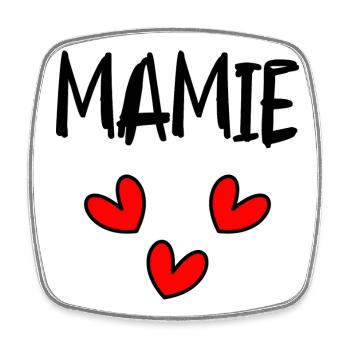 MAMIE. MAMAN. GRAND-MERE. FÊTE DES MÈRES. FÊTE - Magnet carré - blanc - Devant