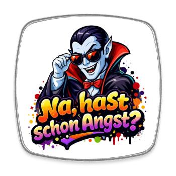 drakula-comic-spruch - Viereckiger Kühlschrankmagnet - Weiß - Vorne