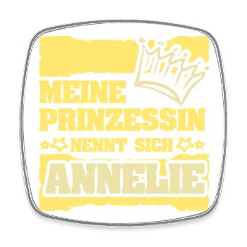 Spruch Annelie - Viereckiger Kühlschrankmagnet - Weiß - Vorne