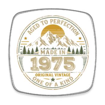 1975 Birthday Party 1975 - Born in 1975 - Square fridge magnet - white - Front