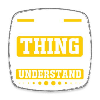 landscaper - Square fridge magnet - white - Front