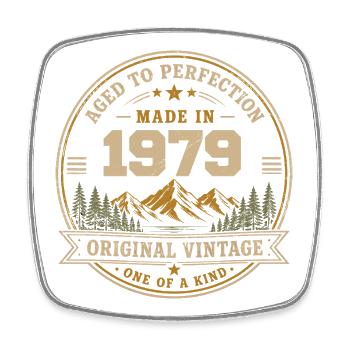 1979 Retro 1979 Vintage 1979 Gift 1979 - Square fridge magnet - white - Front