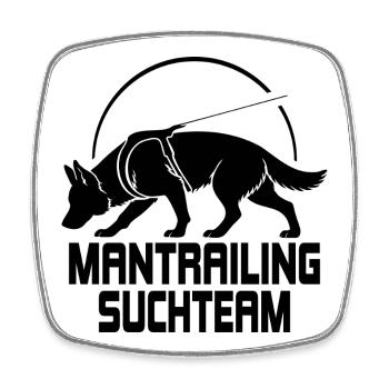 Chiens de recherche de l’équipe de chasse du berger allemand - Magnet carré - blanc - Devant