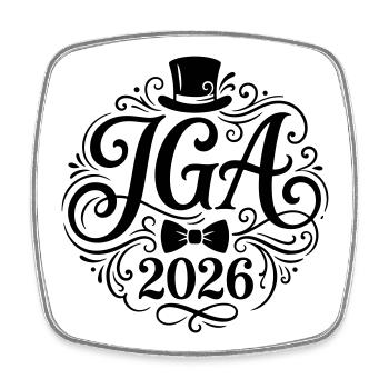 Jga 2026 Junggesellenabschied - Viereckiger Kühlschrankmagnet - Weiß - Vorne