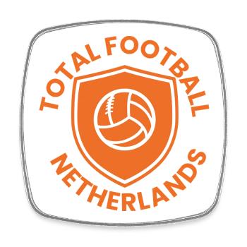 Dutch Shield Volleyball-Emblem - Viereckiger Kühlschrankmagnet - Weiß - Vorne