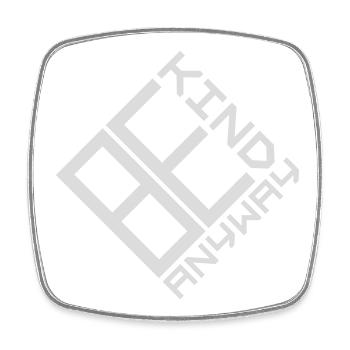 Be Kind Anyway Freundlichkeit Statement Spruch - Viereckiger Kühlschrankmagnet - Weiß - Vorne