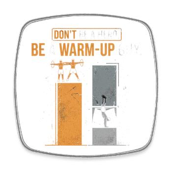 Hero Calisthenics - Square fridge magnet - white - Front