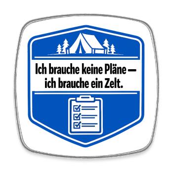 I'm a camper - Square fridge magnet - white - Front