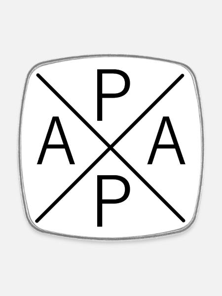 Dad-to-be - Square fridge magnet - white