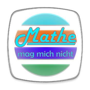 Mathe mag mich nicht Neon Banner - Viereckiger Kühlschrankmagnet - Weiß - Vorne