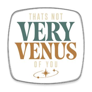 Venus sign Venus astrology - Square fridge magnet - white - Front