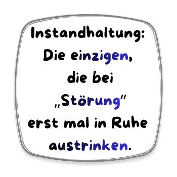 Instandhaltung T-Shirt Lustiges Geschenk Handwerk! - Viereckiger Kühlschrankmagnet - Weiß - Vorne