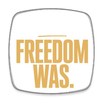 Money Goal Freedom Mindset Entrepreneur Freedom - Square fridge magnet - white - Front