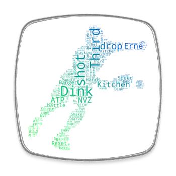 Pickleball players design for pickleball game fans - Square fridge magnet - white - Front