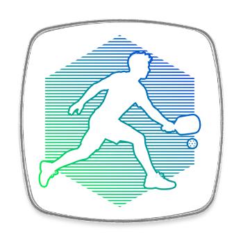 Pickleball athlete Geschenkidee für den Geburtstag - Viereckiger Kühlschrankmagnet - Weiß - Vorne